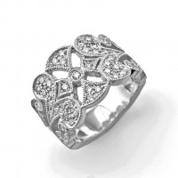 Diamond Lace Wedding Ring