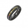 Black Titanium And Rainbow Colors | Intensity | Timeless Wedding Bands