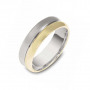 Side By Side Two Tone Wedding band | Kingsway | Timeless Wedding Bands