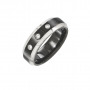 Edward Mirell Titanium And Diamond Wedding Ring | Oblo | T%imeless Wedding Bands