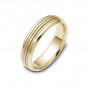 Men's two tone Stack Wedding band in 14K and 18K white and yellow gold | Timeless Wedding Bands