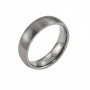 6mm Brushed Titanium wedding Ring